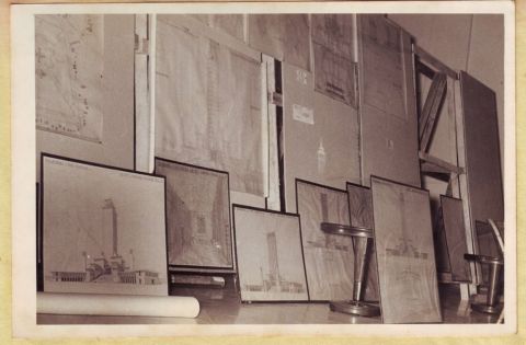 Foto Panel-Panel Gambar Rancangan Tugu Nasional F. Silaban
