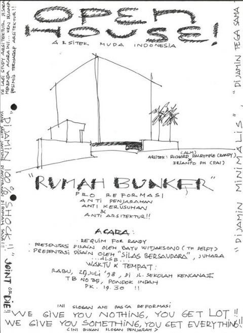 Poster Open House Rumah Bunker