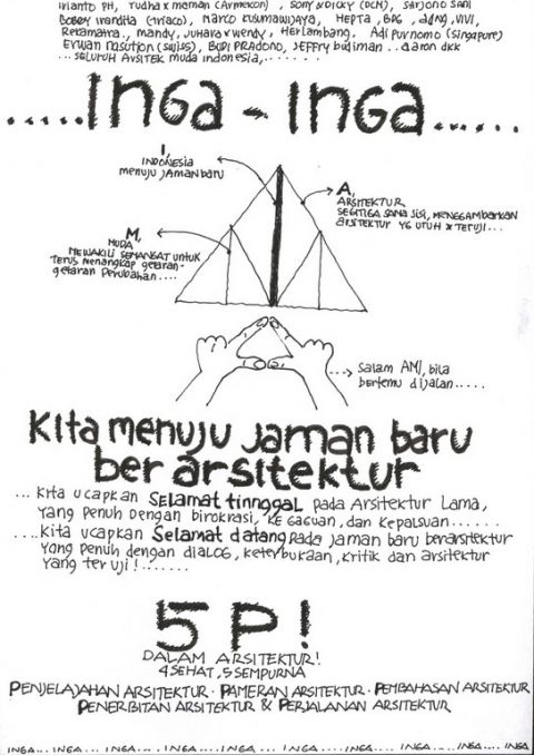 Pengumuman Forum AMI 5P dalam Arsitektur