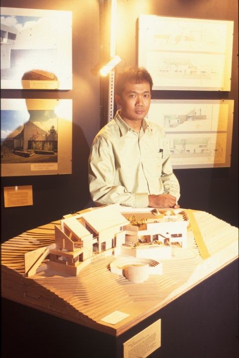 Baskoro Tedjo dalam Pameran Seni Rupa dan Arsitektur, Monumen Nasional, 1995
