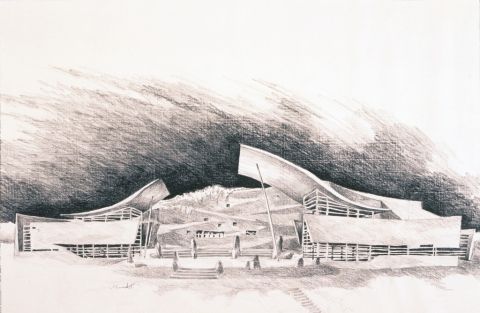 Sketsa Museum Toraja