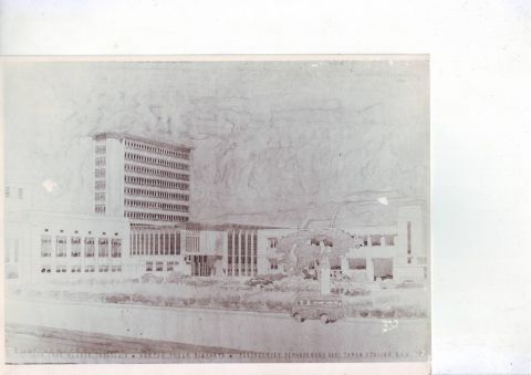 Rentjana Bank Negara Indonesia. Kantor Pusat Djakarta. (gambar 10)