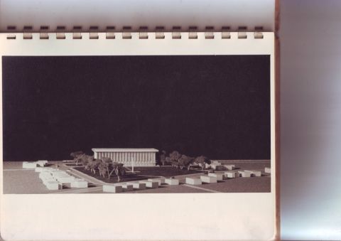 Rentjana Gedung Pola Pembangunan Semesta R.I. di Perseel Gedung Proklamasi Kemerdekaan R.I. Djalan Pegangsaan Timur no.56 Djakarta Skala 1:500