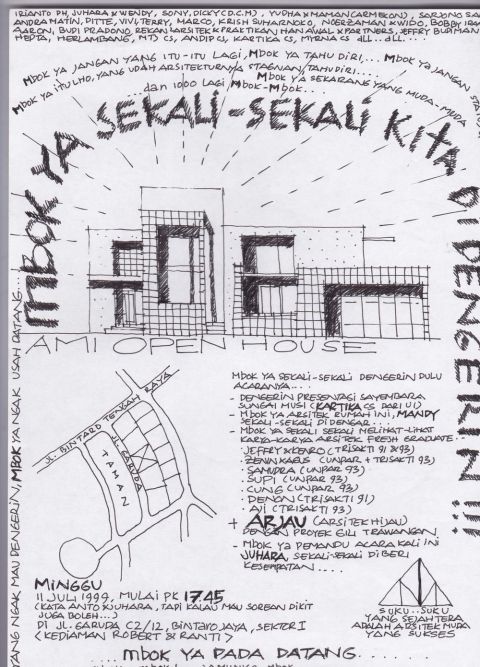 Poster Open House AMI - 11 Juli 1999