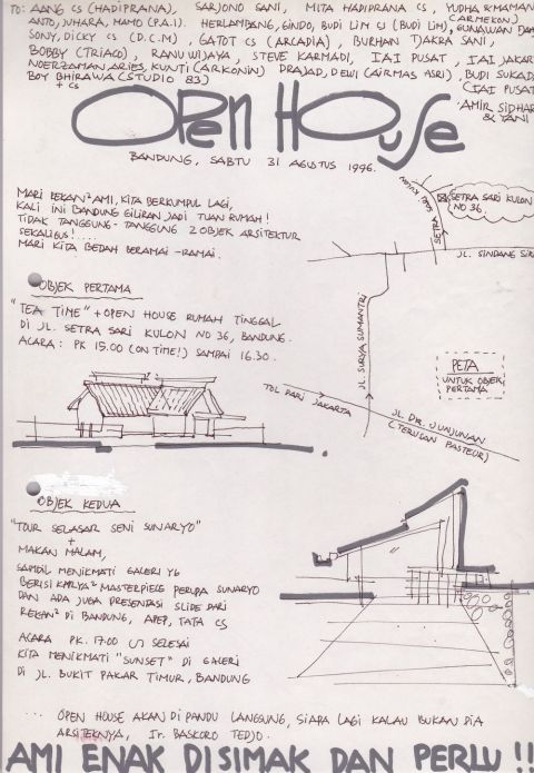 Poster Open House AMI - 31 Agustus 1996