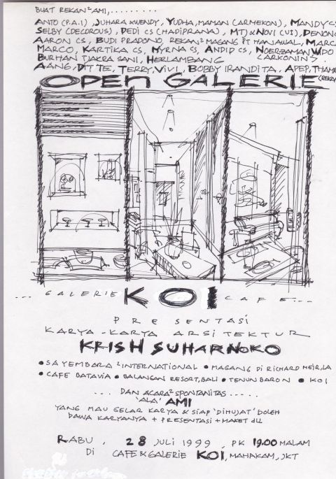 Poster Open House AMI - 28 Juli 1999