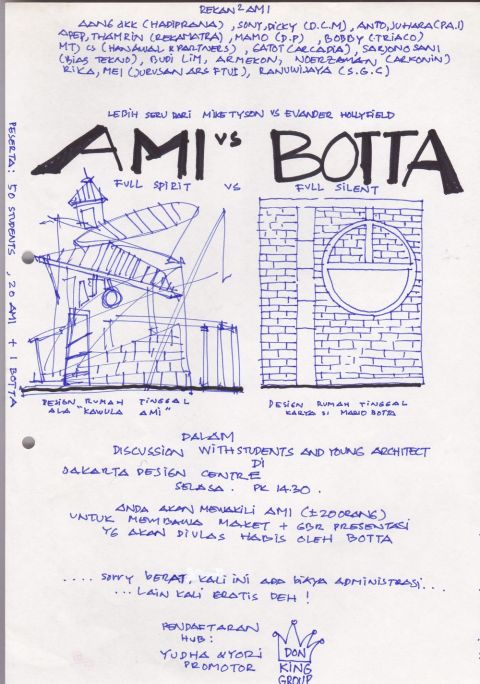 Poster Forum Diskusi AMI - AMI vs. Botta