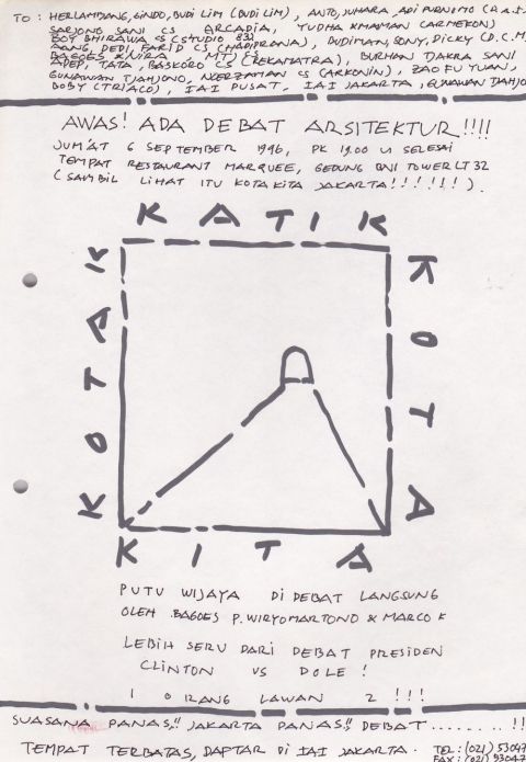 Poster Debat Terbuka AMI - 6 September 1996