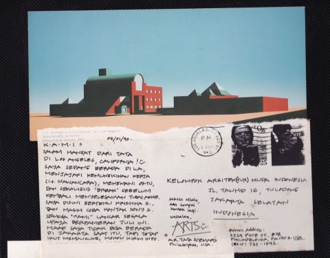 Kartu ucapan untuk Pameran Prospektif  tahun 1990