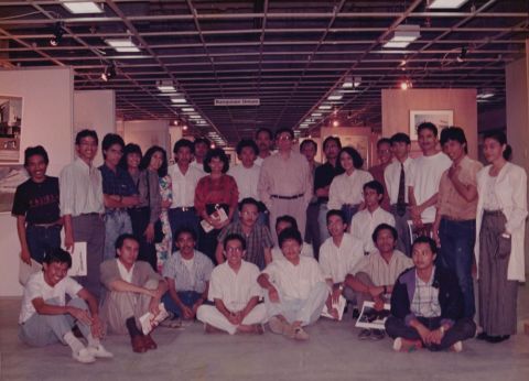 Foto bersama AMI dalam Pameran Arsitektur Prospektif