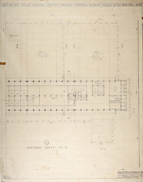 Rentjana Gedung Pemusatan Djawatan2/Instansi2 Kementerian Keuangan di Djalan Djogja Medan.