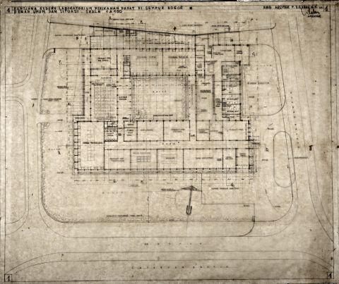 Rentjana Gedung Laboratorium Perikanan Darat di Sempur Bogor.