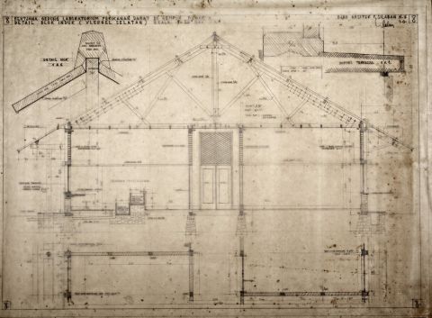 Rentjana Gedung Laboratorium Perikanan Darat di Sempur Bogor.