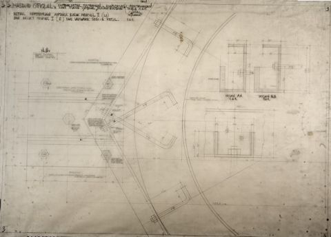 #03 Mesdjid Istiqlal. Gambar Detail Tambahan. Konstruksi Pertahanan Kaki Tiang Symbool 