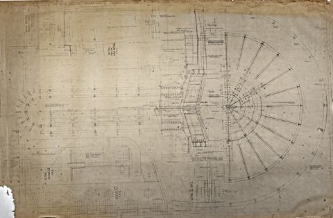 #07 Mesdjid Istiqlal. Gambar Detail Tambahan Detail Konstruksi Peak menara dengan korreksi terhadap systeem kuda2 atap menara baik bagian konstruksi besi, maupun bagian beton tulang 1A10 dan 1A1