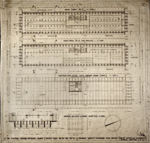 Pra Rentjana Gedung Nasional Bogor (Djalan Raya No 10 dan No 12).