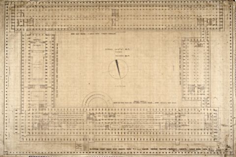 Pra-Rentjana Gedung Markas Besar Angkatan Udara R.I. Djalan Mampang Prapatan. Pantjoran. Djakarta.