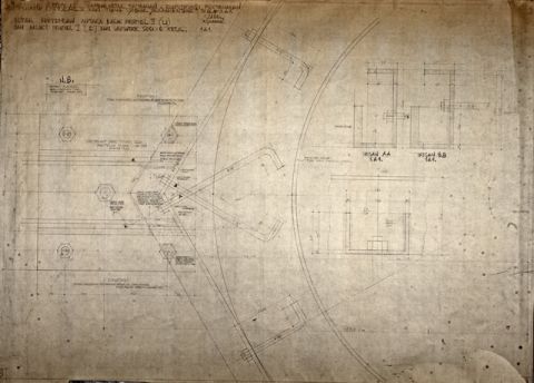 #03 Mesdjid Istiqlal. Gambar Detail Tambahan. Konstruksi Pertahanan Kaki Tiang Symbool 