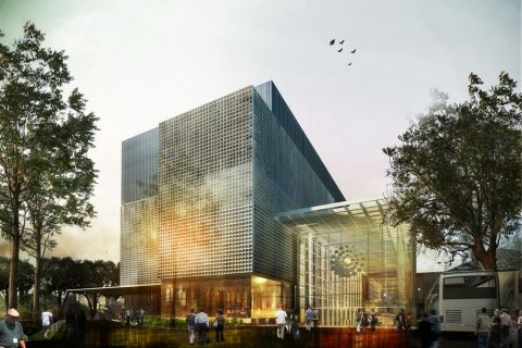 Ilustrasi 3D Museum Nasional Indonesia