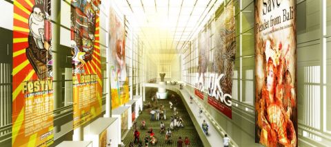 Ilustrasi 3D Museum Nasional Indonesia
