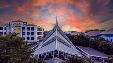 Tampak Depan Atas Gereja St. Kristoforus