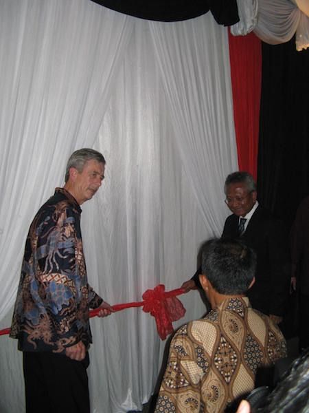 Seremoni pembukaan pameran Tegang Bentang